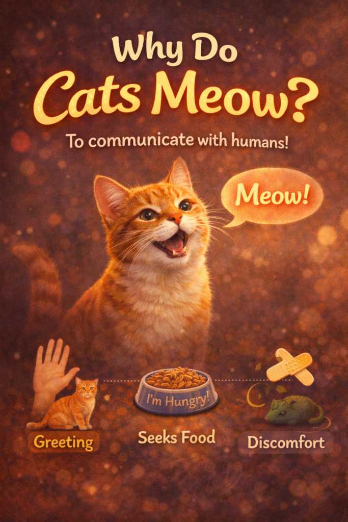 why do cats meow