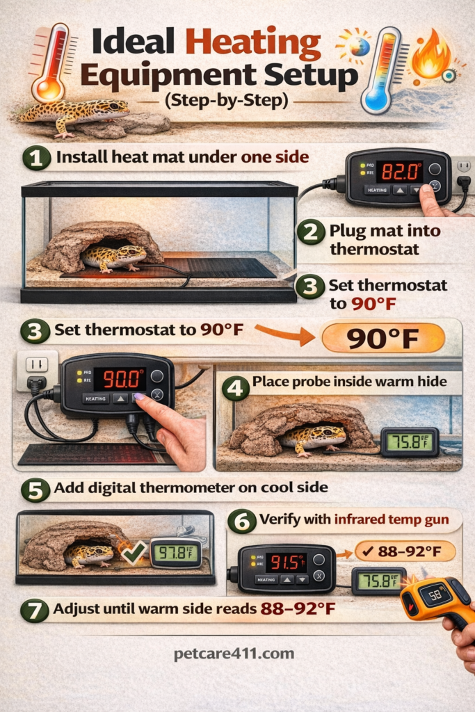 Leopard Gecko Heating Setup Guide