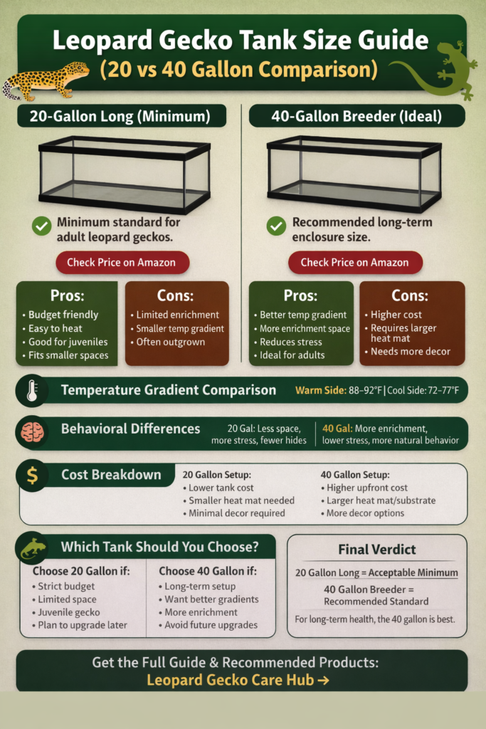 Leopard Gecko Tank Size Guide